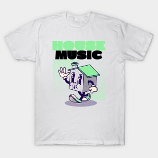 HOUSE MUSIC  - Character (green/black) T-Shirt